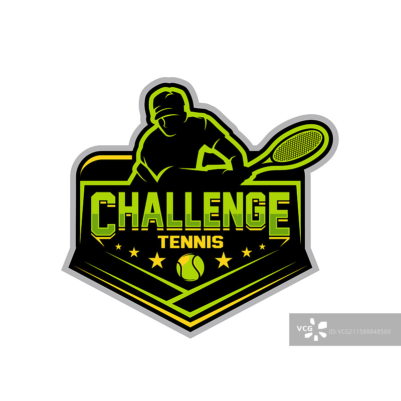 帕德尔网球锦标赛标志设计图片素材