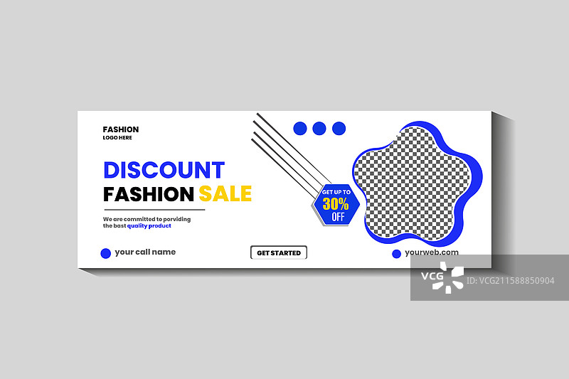 时尚促销社交媒体Facebook封面设计图片素材