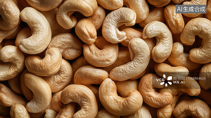 【AI数字艺术】腰果干果干货年货食材图片素材