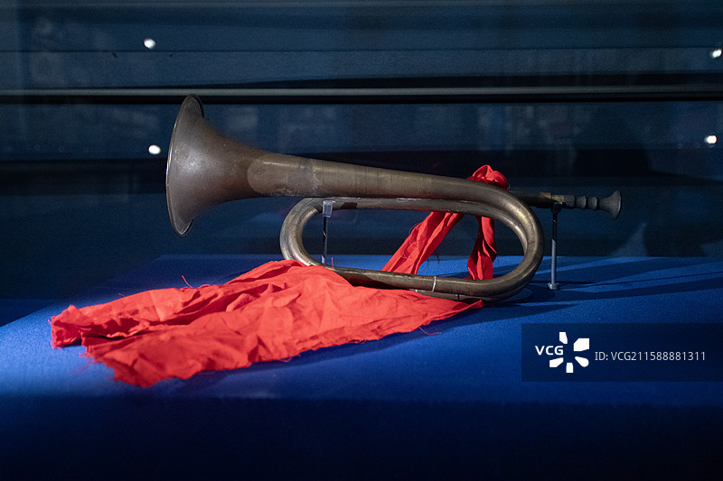 渡江战役时使用的冲锋号图片素材