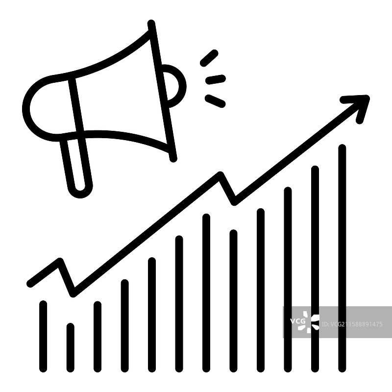 品牌认知线条图标图片素材