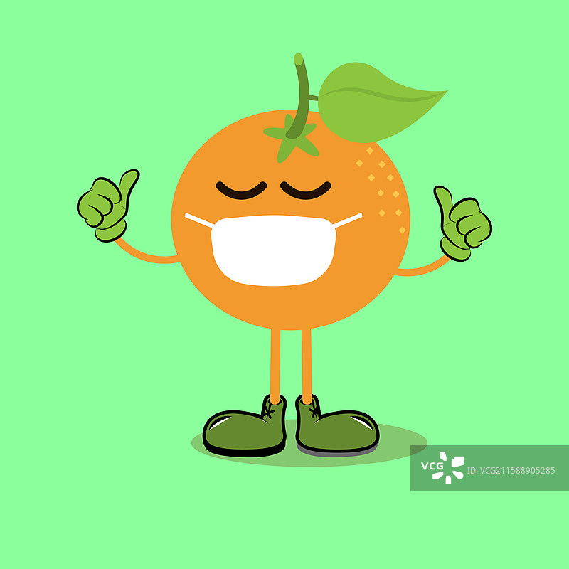 橙色吉祥物图片素材