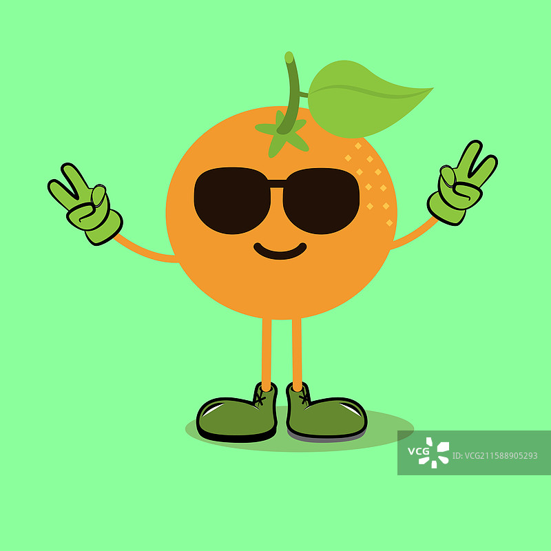 橙色吉祥物图片素材