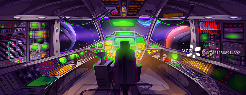 宇宙飞船驾驶舱内部图片素材