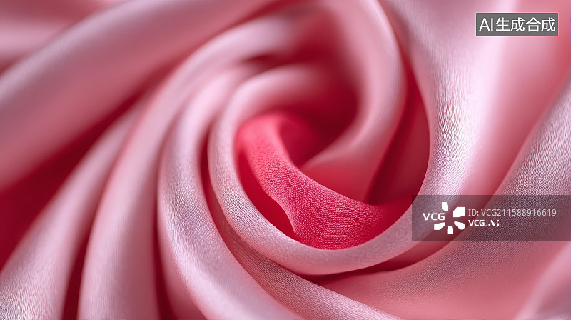 【AI数字艺术】粉红色丝绸布料图片素材