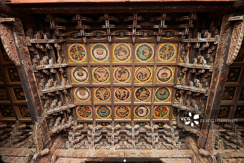 平武报恩寺藻井图片素材