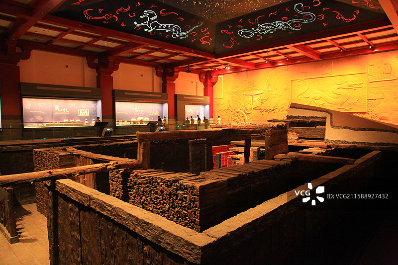 北京大葆台遗址博物馆/大葆台西汉墓遗址图片素材