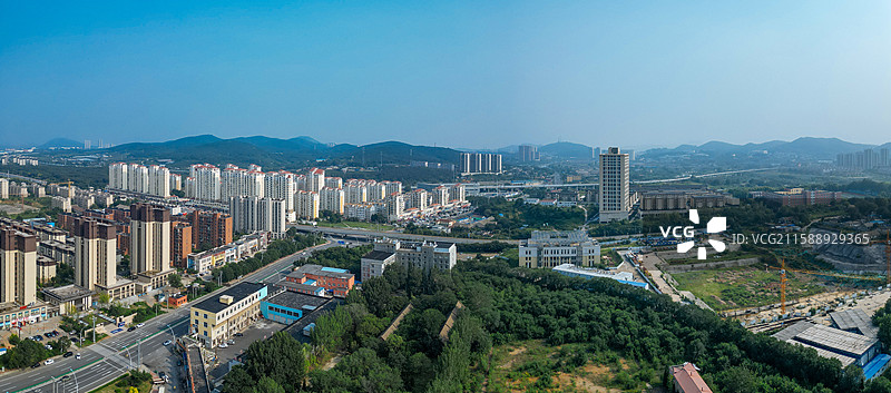 大连市 旅顺口区 新城大街 东鸡冠山 火石岭 航拍图片素材