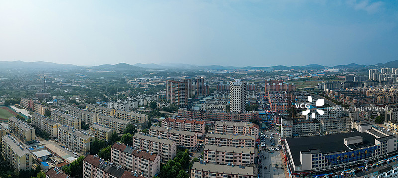 大连市 旅顺口区 新城大街 东鸡冠山 火石岭 航拍图片素材