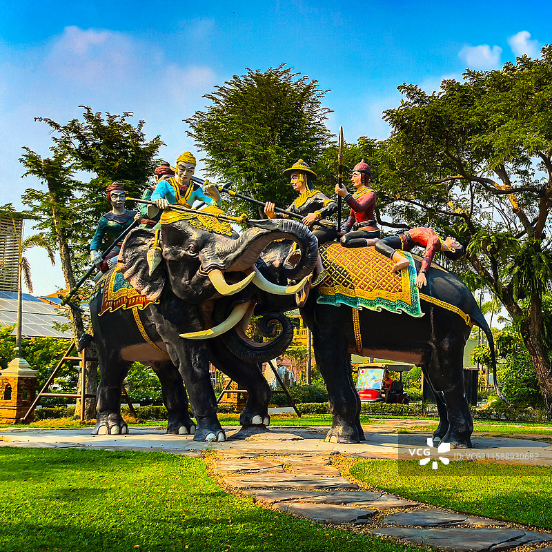 泰国曼谷暹罗古城建筑.图片素材