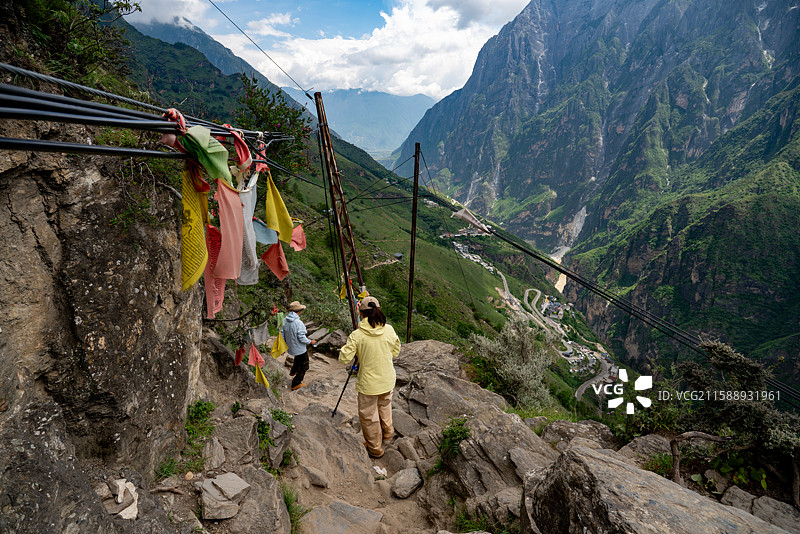 2025虎跳峡高路徒步图片素材
