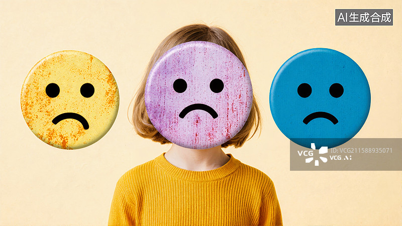 【AI数字艺术】情绪表达艺术图片素材