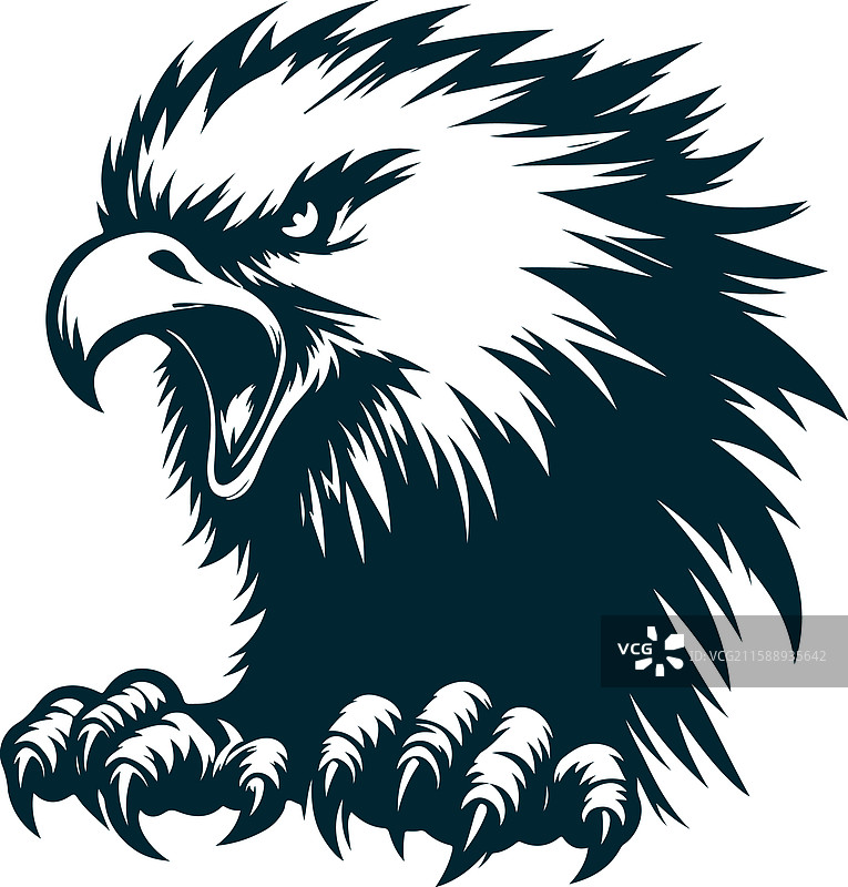 愤怒的小鸟剪影鹰图片素材