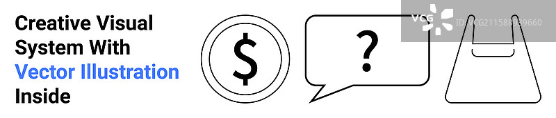 带有美元符号和问号的对话气泡图片素材