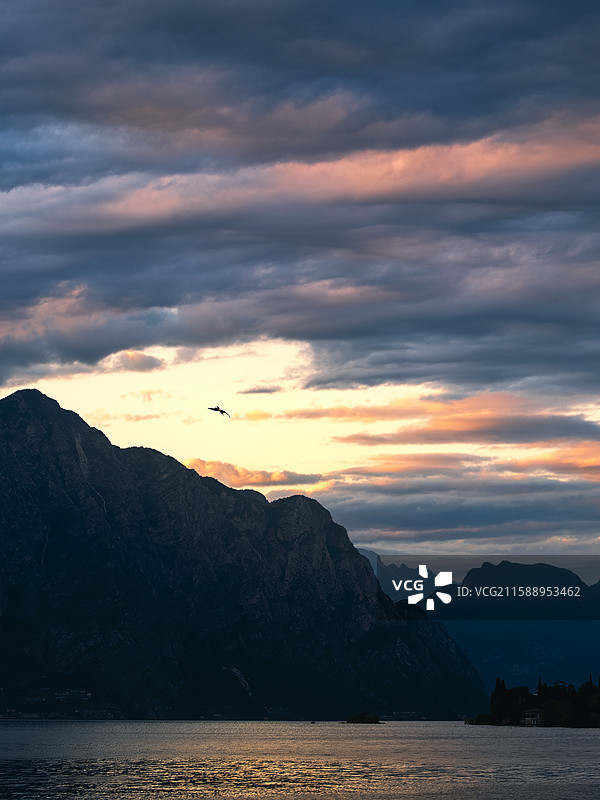 意大利加尔达湖Garda Lake Limone Malcelsine风光图片素材
