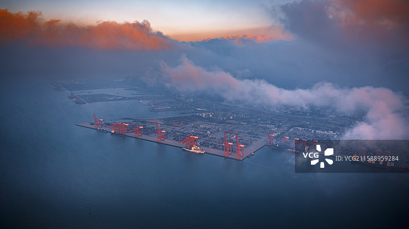 江苏省连云港市连云港港口码头图片素材