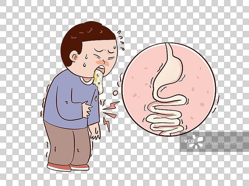 男子得了肠胃炎 上吐下泻 肠胃炎症 病毒感染 健康 身体图片素材