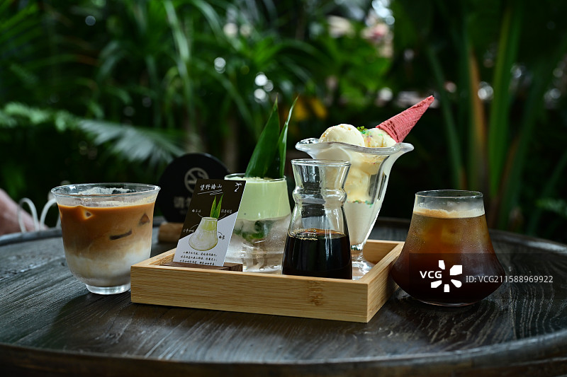 和顺古城咖啡厅饮品图片素材