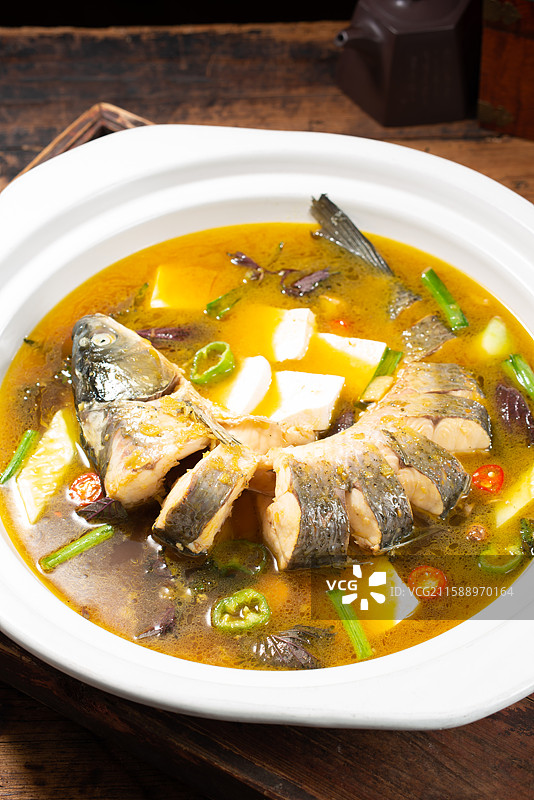 土烧有机鱼图片素材