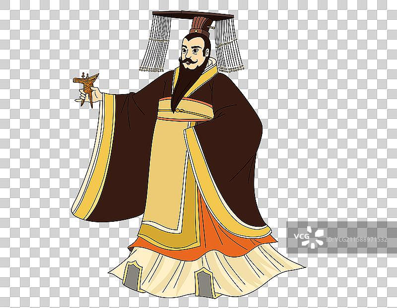 皇帝插画图片素材
