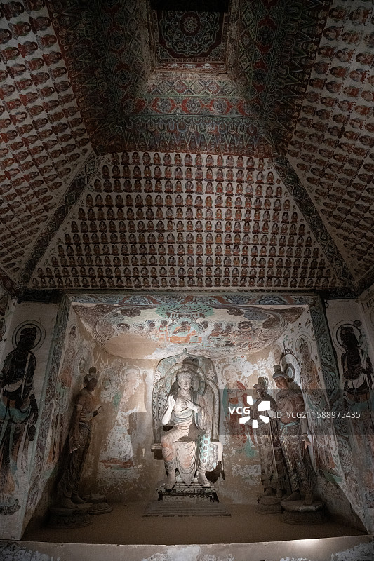 敦煌文化艺术大展 莫高窟第285窟 西魏图片素材