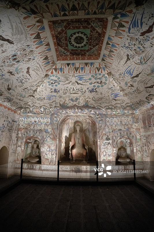 敦煌文化艺术大展 莫高窟第285窟 西魏图片素材