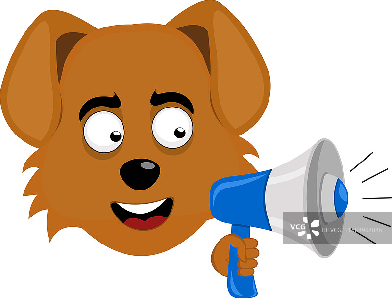 狗用扩音器说话图片素材