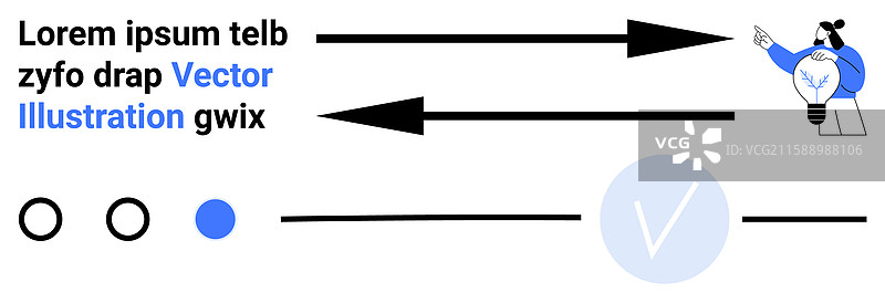 男人指着上方，手中有两个箭头图片素材