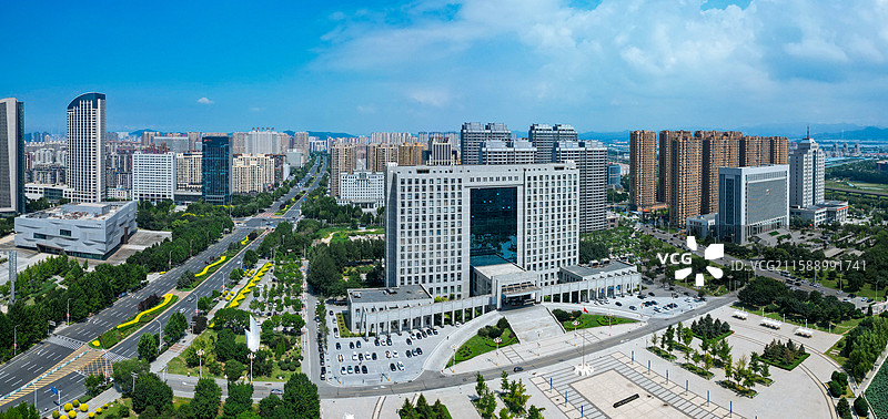 营口市 鲅鱼圈区 辽东湾 月亮湖 港口 航拍图片素材