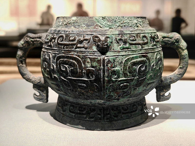 伯鱼簋 西周 北京市考古研究院藏 北京房山琉璃河遗址M1901（II M253)出土图片素材