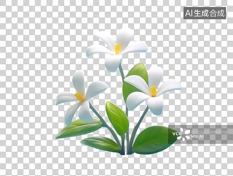 【AI数字艺术】茉莉花图片素材