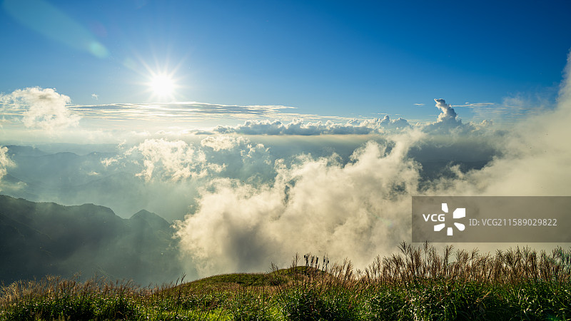 武功山的两天一夜图片素材