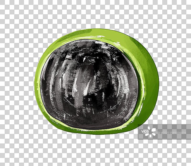 黑芝麻青团插画免扣素材图片素材