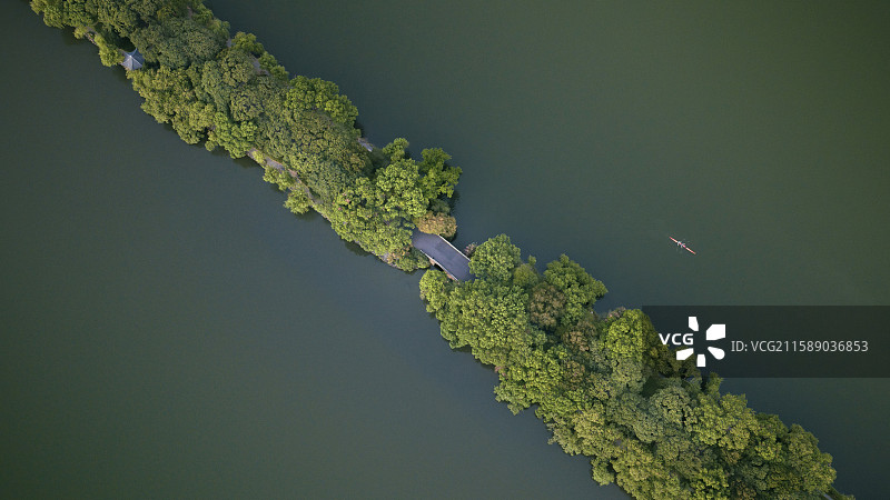 杭州西湖苏堤图片素材