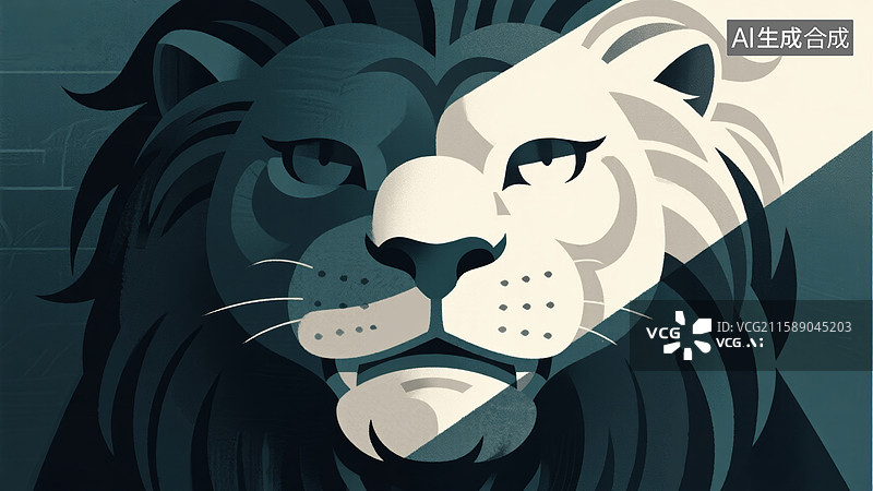 【AI数字艺术】石狮雕像特写图片素材