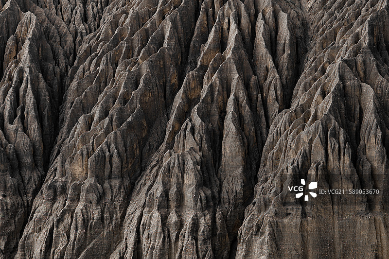 新疆克拉玛依市独山子区独山子大峡谷景区的峡谷沟壑图片素材