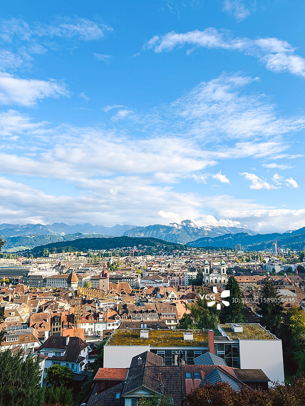 瑞士欧式建筑风景图片素材