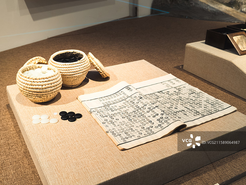 上海棋院 上海棋牌院 上海棋牌文化博物馆 陈毅元帅的旅行围棋 棋箱图片素材