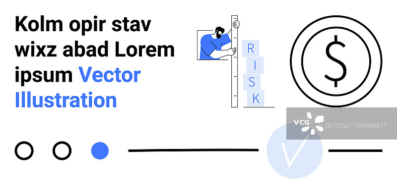 商业风险评估与金融概念图片素材