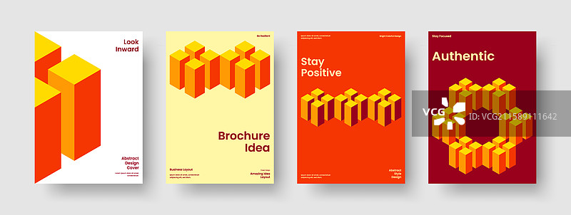 现代书籍封面布局的独立海报设计图片素材