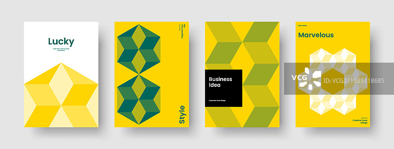 现代横幅设计，独立报告布局图片素材