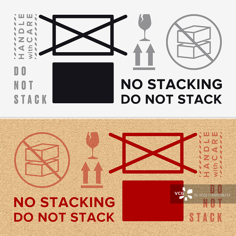 请勿堆叠包装符号标志和标签图片素材