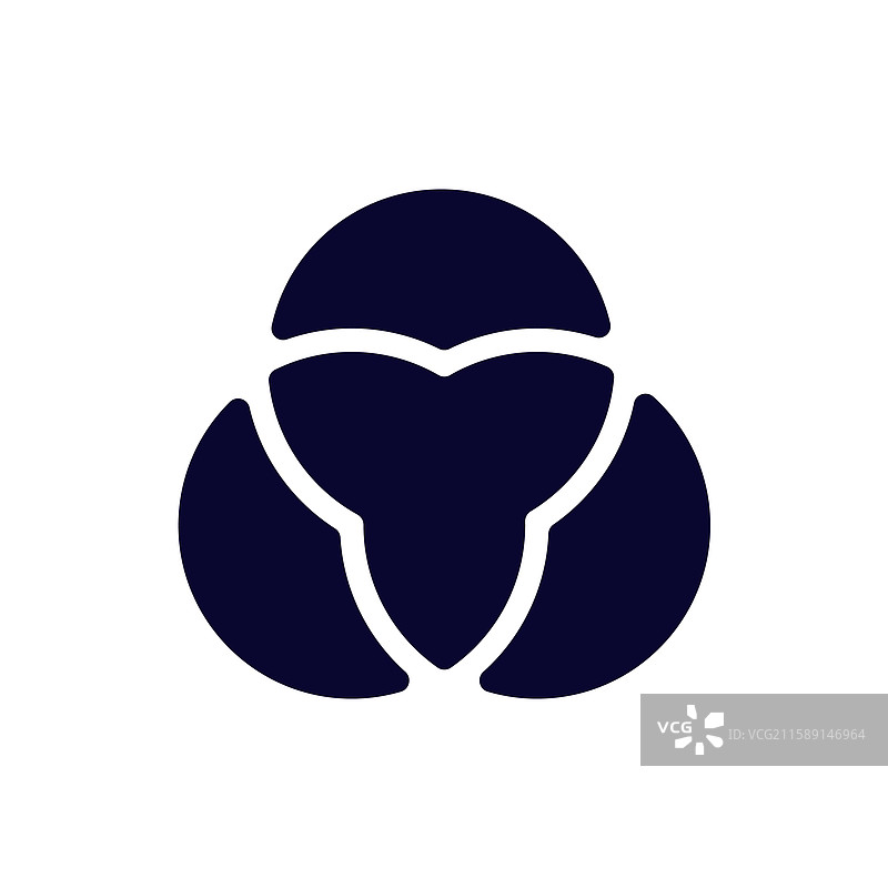 黑色阴阳灵感符号，带有圆形设计图片素材