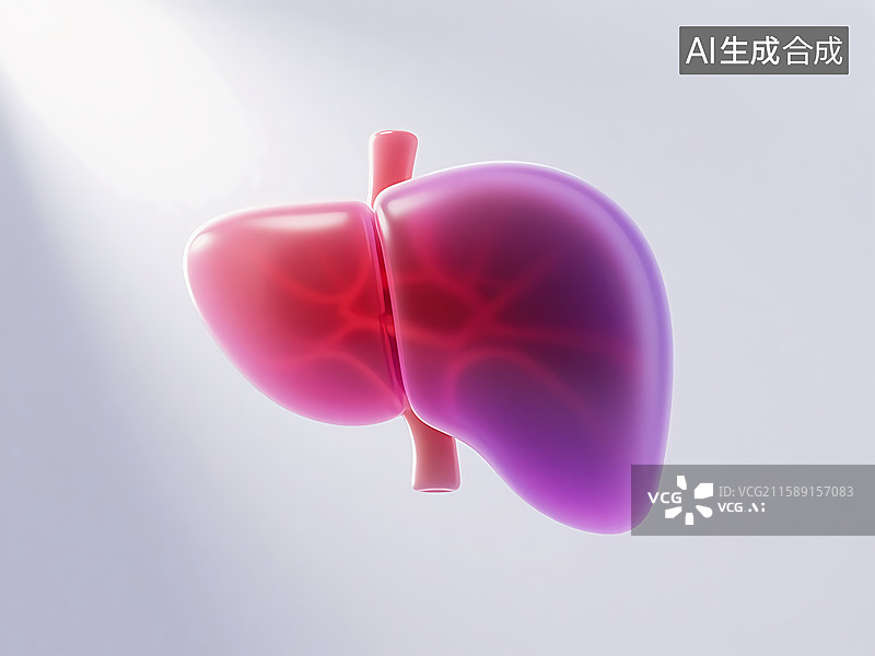 【AI数字艺术】器官肝脏医疗图标图片素材