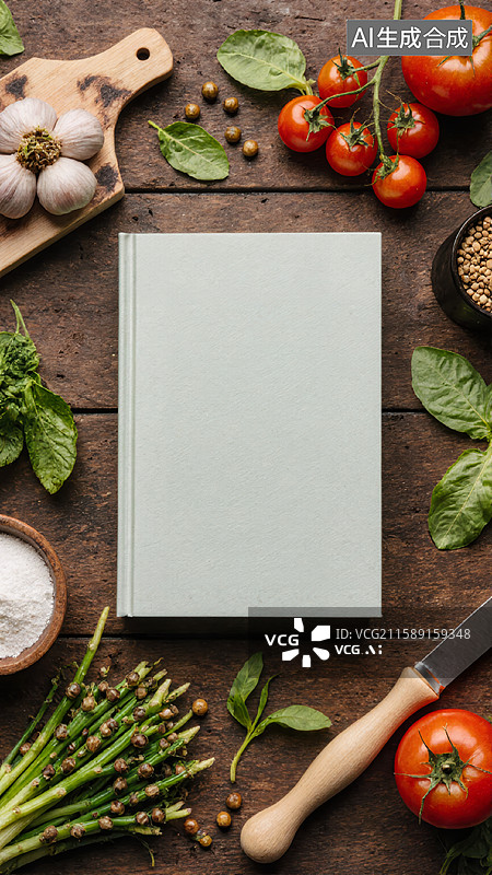 【AI数字艺术】美食与书籍图片素材