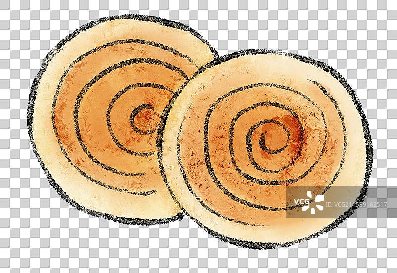 云南美食国风插画-摩登粑粑图片素材