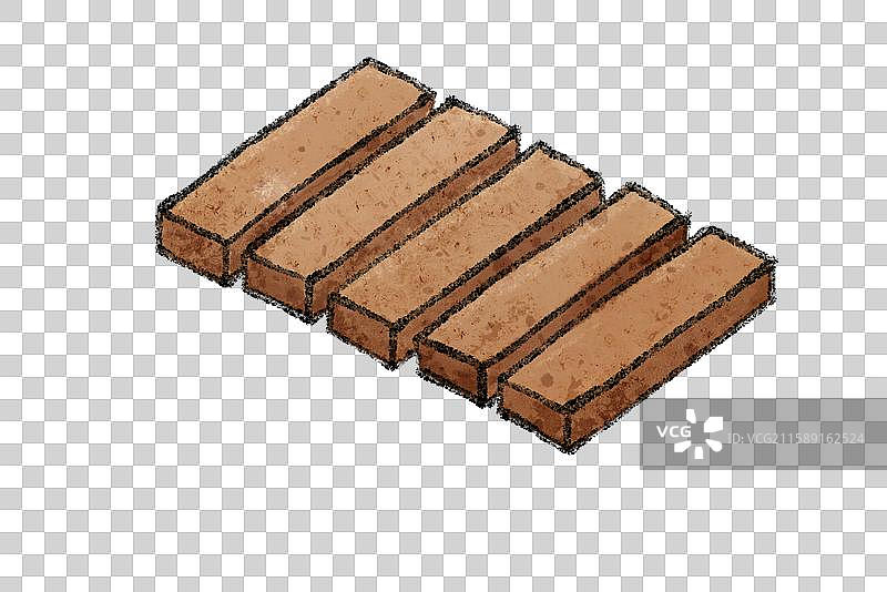 云南美食国风插画-酸角糕图片素材