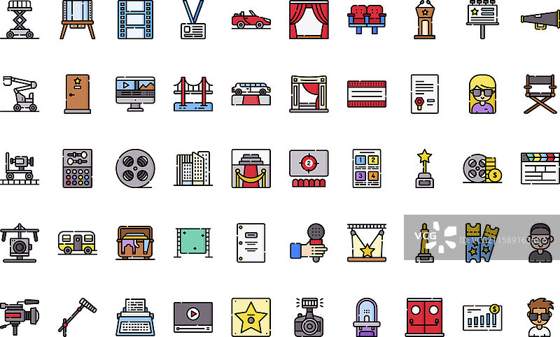 电影行业图标 高质量图标图片素材
