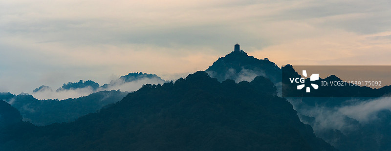 青城山老君阁图片素材