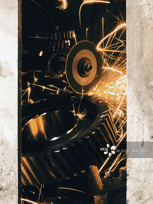 工业的火花图片素材